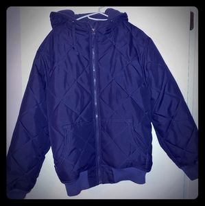 Men's Small Dark Gray Coat w/ Hood